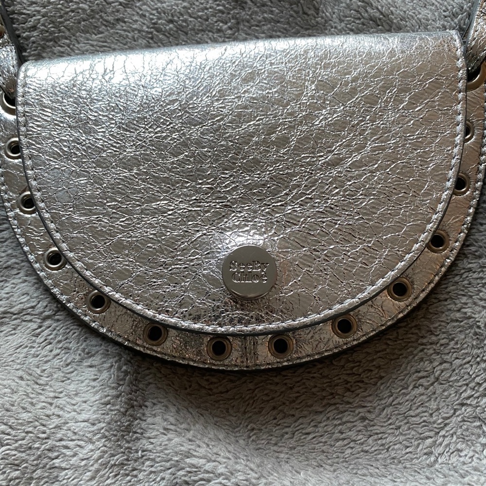 See By Chloe mini metallic bag